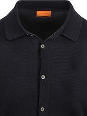 Suitable Cardigan Shirt Merino Navy