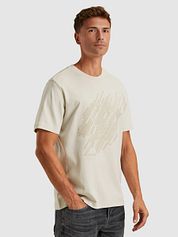 Cast Iron T-shirt Print Ecru