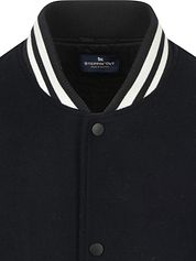 Steppin' Out Varsity Jacket Navy 