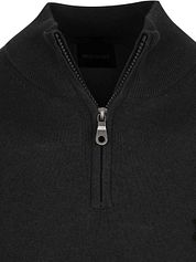 Lyle & Scott Half Zip Pullover Merino Wool Black