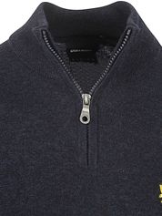 Lyle & Scott Half Zip Pullover Lambswool Navy