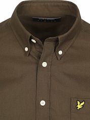 Lyle & Scott Shirt Plain Oxford Olive