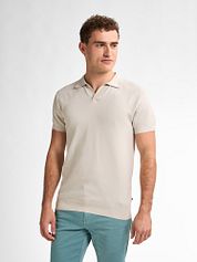 Petrol Knitted Polo Shirt Ecru
