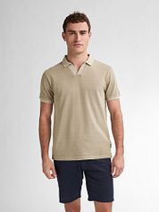 Petrol Piqué Polo Shirt Cayside Beige