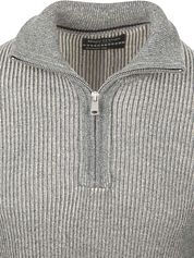 Marc O'Polo Halfzip Rib Grey