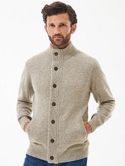 Barbour Zip Cardigan Wool Greige
