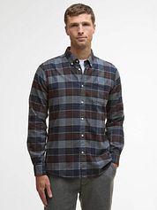 Barbour Valley Shirt Checkered Brown Anthracite