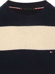 Tommy Hilfiger Trui Lambswool Stripe Navy