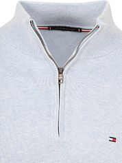 Tommy Hilfiger Half Zip Pullover Essential Light Blue