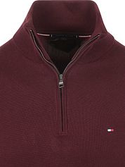 Tommy Hilfiger Half Zip Pullover Essential Burgundy