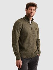 PME Legend Half Zip Sweater Grey Green