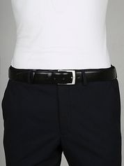 Profuomo Leather Black Belt 
