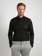 Profuomo Twill Shirt Black