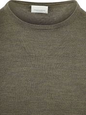 Profuomo Pullover Merino Wool Olive
