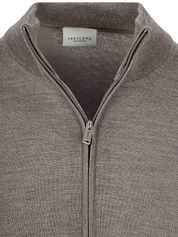 Profuomo Cardigan Merino Wool Taupe
