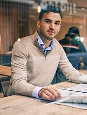 Suitable Merino Half Zip Sweater Sand