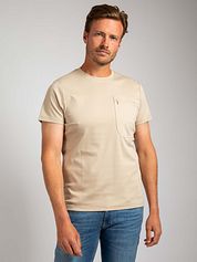 Suitable T-shirt Sonny Pocket Beige