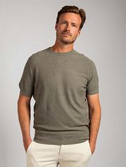 Suitable Piqué T-shirt Linen Green