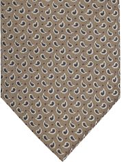 Suitable Tie Silk Paisley Beige