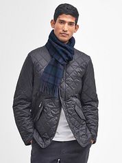 BarbourScarfs Tartan Lambswool Classic Dark Blue