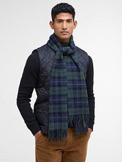 BarbourScarfs Tartan Lambswool Classic Dark Green