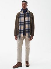 Barbour Scarfs Woolmix Tartan Beige