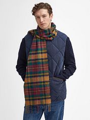 Barbour Scarf New Check Tartan Gold