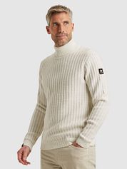 Vanguard Rollneck Pullover Structure Off White