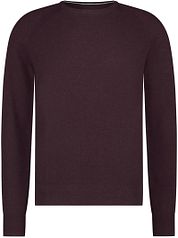 State Of Art Sweater Structure Contrast Burgundy