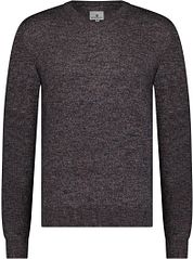 State Of Art Sweater V-Neck Purple Melange