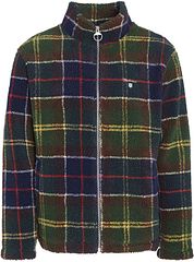 Barbour Tartan Sherpa Fleece Cardigan Multicolour