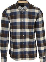 Barbour Valley Shirt Checkered Brown Blue