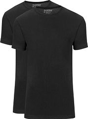 Slater 2-pack Basic Fit T-shirt Black