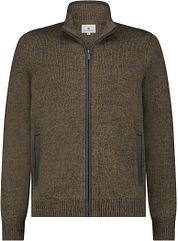 State Of Art Cardigan Zip Structure Brown