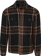 State Of Art Overshirt Checks Navy