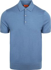 Suitable Polo Shirt Merino Wool Blue