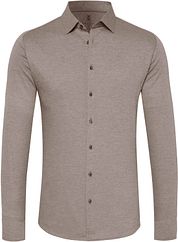 Desoto Shirt Non Iron Modern Kent Light Brown