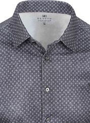 Desoto Shirt Print Denim Dark Blue