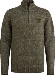 PME Legend Half Zip Sweater Grey Green