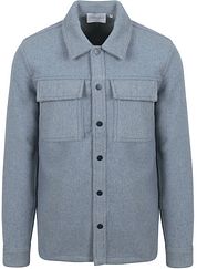 Suitable Overshirt Wool Blend Blue