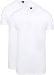 Alan Red Vermont Extra Long T-shirts White 2-Pack