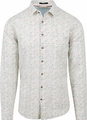 No Excess Shirt Linen Off-white Print