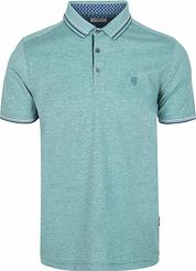 State Of Art Pique Polo Shirt Mint Blue