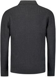 No Excess Longsleeve Polo Shirt Riva Anthracite