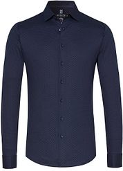 Desoto Shirt Kent Graphic Print Navy