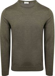 Profuomo Pullover Merino Wool Olive