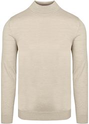 Profuomo Turtleneck Pullover Merino Ecru
