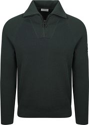Suitable Half Zip Pullover Tias Cooldry Knit Moss Green