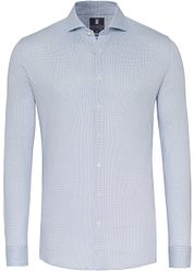 Desoto Essential Shirt Hai Piqué Dots Blue 