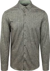 State Of Art Shirt Jersey Herringbone Green